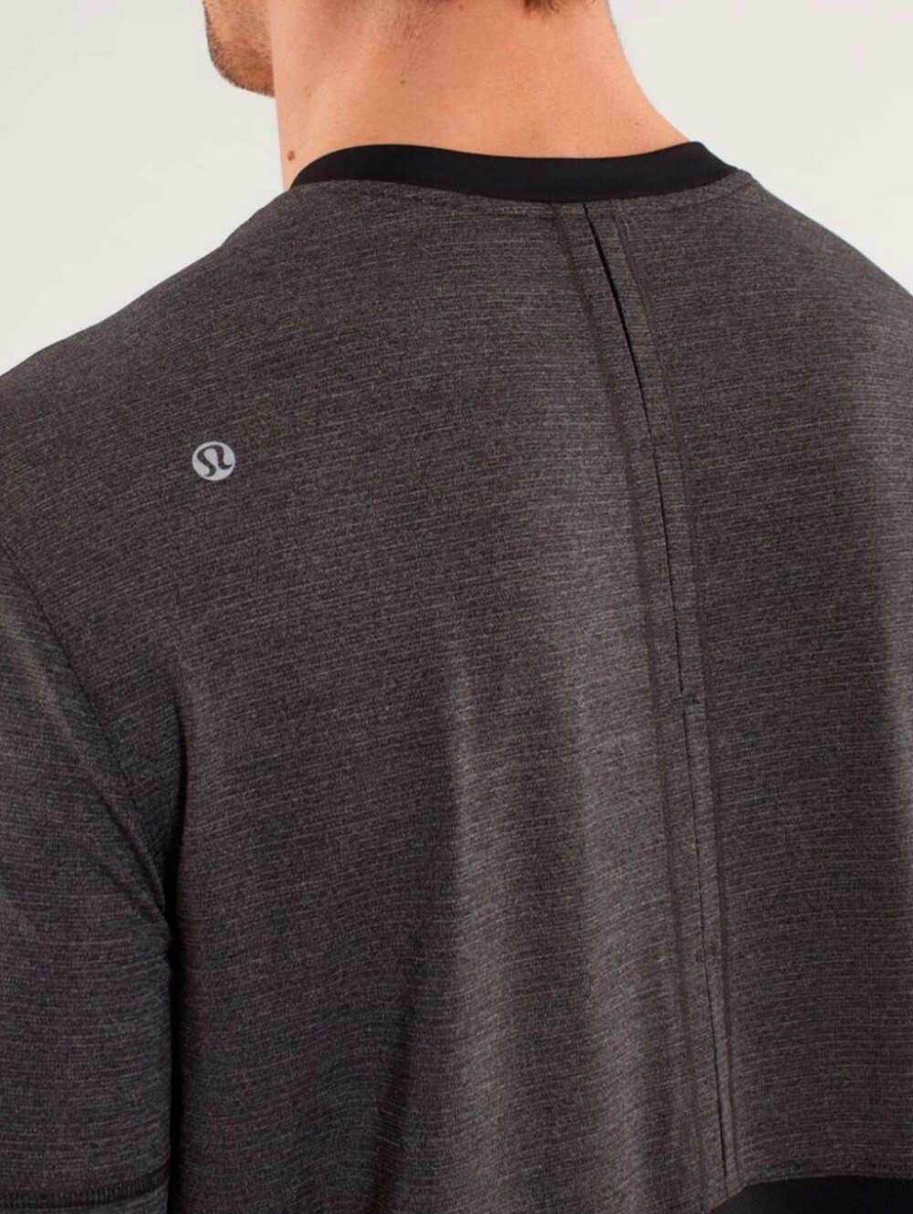 Lululemon Precise Tee Mesh Size XXL in Gray/Black Workout Running Gym - Picture 3 of 10
